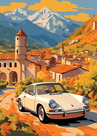 Retro Porsche