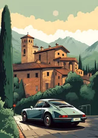 Retro Porsche
