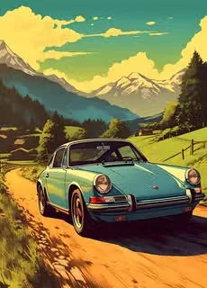Retro Porsche