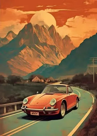 Retro Porsche