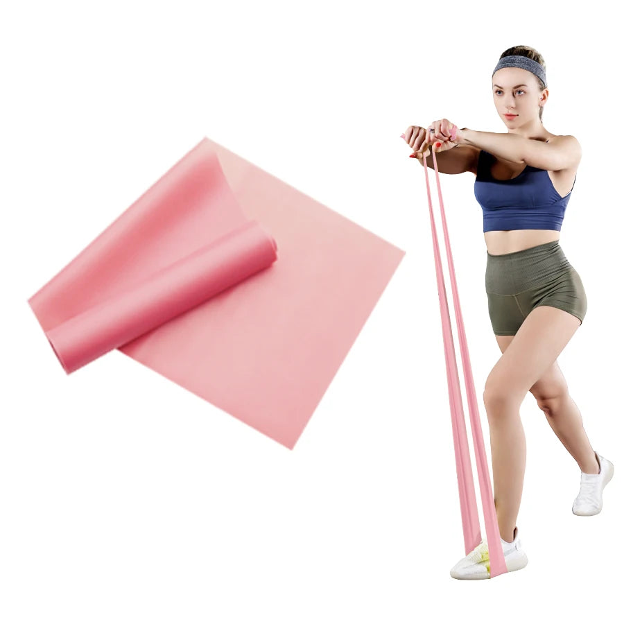 Long Training Stretch Bands Yoga Pilates Resistance Band for Physical Lower Body home Strength Elastic Exercise Bands